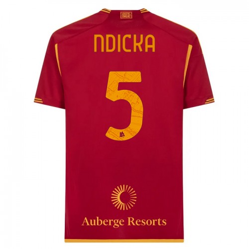 Günstige Fußballtrikots AS Roma Ndicka 5 Heimtrikot 2023-24 Kurzarm Günstige Fußballtrikots AS Roma Ndicka 5 Heimtrikot 2023-24 Kurzarm